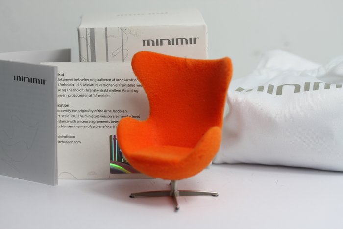 Minimii - Arne Jacobsen - Chaise longue - Fauteuil Lounge Oeuf Miniature - polyuréthane, acier (inoxydable)