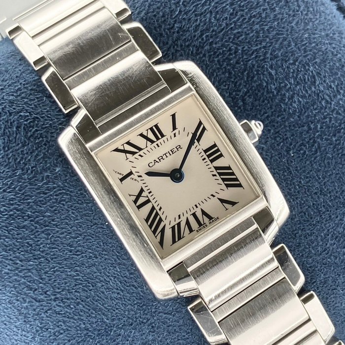 Cartier - Tank Française - Sans Prix de Réserve - W51008Q3 2384 - Femme - 2000-2010