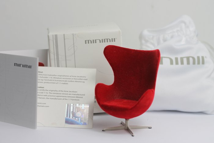 Minimii - Arne Jacobsen - Chaise longue - Fauteuil Lounge Oeuf Miniature - polyuréthane, acier (inoxydable)