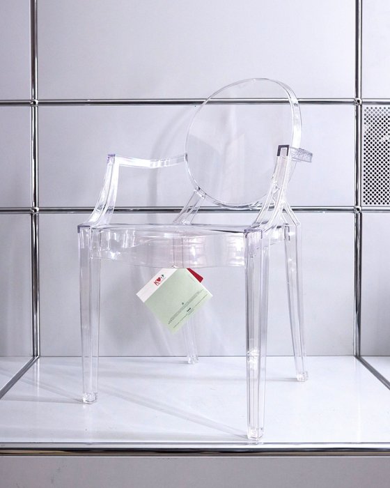Kartell - Philippe Starck - Chaise pour enfants - Lou Lou Ghost - Chrystal - Polycarbonate