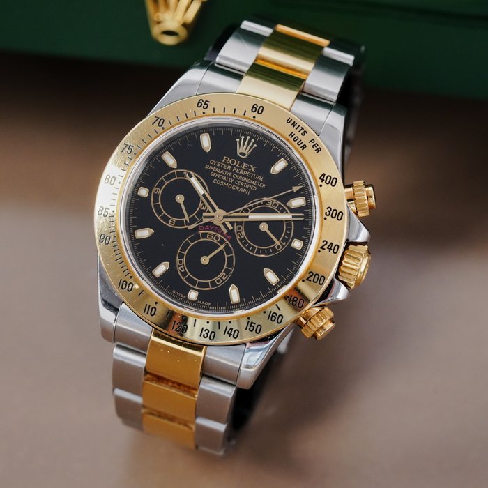 Rolex - Daytona Cosmograph Black Dial Two Tone - 116523 - Homme - 2000-2010