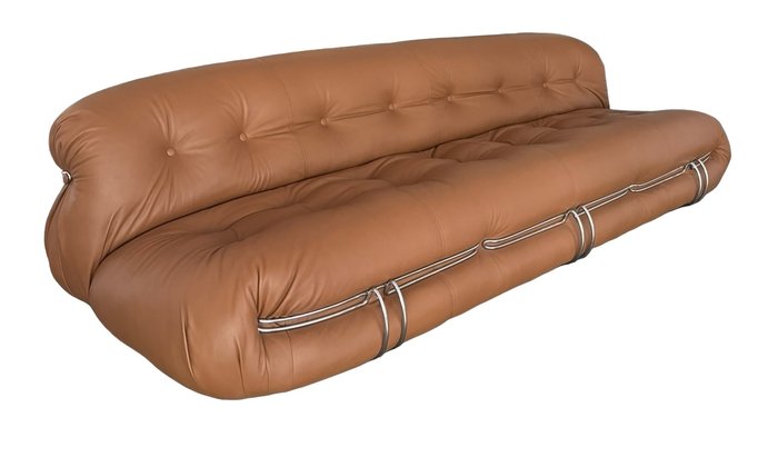 Cassina - Afra Scarpa, Tobia Scarpa - Soriana - Canapé - cuir pleine fleur