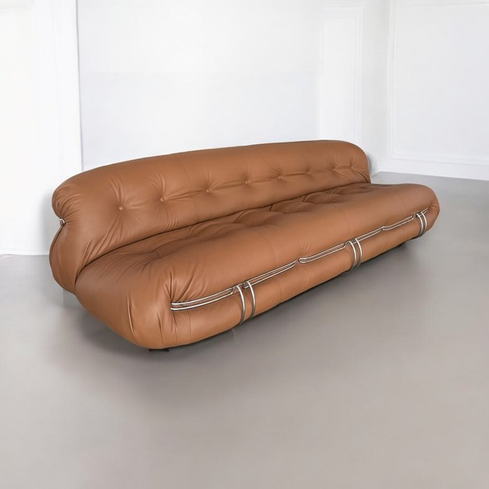 Cassina - Afra Scarpa, Tobia Scarpa - Soriana - Canapé - cuir pleine fleur