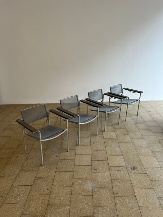 Alias - Giandomenico Belotti - Chaise (4) - Fauteuil Spaghetti 109 - Métal, PVC