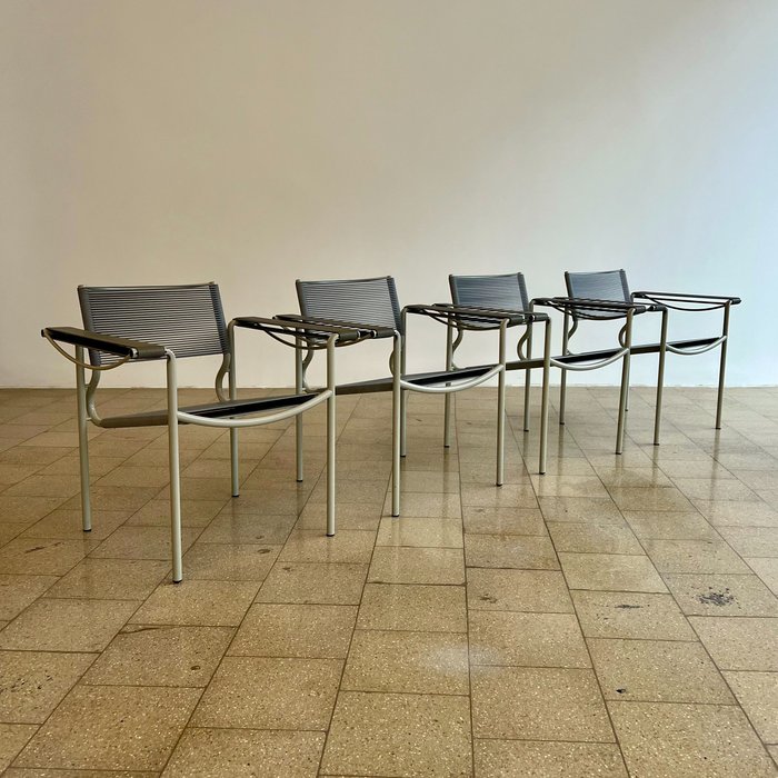 Alias - Giandomenico Belotti - Chaise (4) - Fauteuil Spaghetti 109 - Métal, PVC