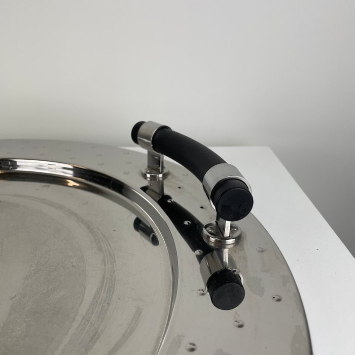Alessi - Michael Graves - Plateau - Acier inoxydable poli 18/10 - Plateau rond avec poignées