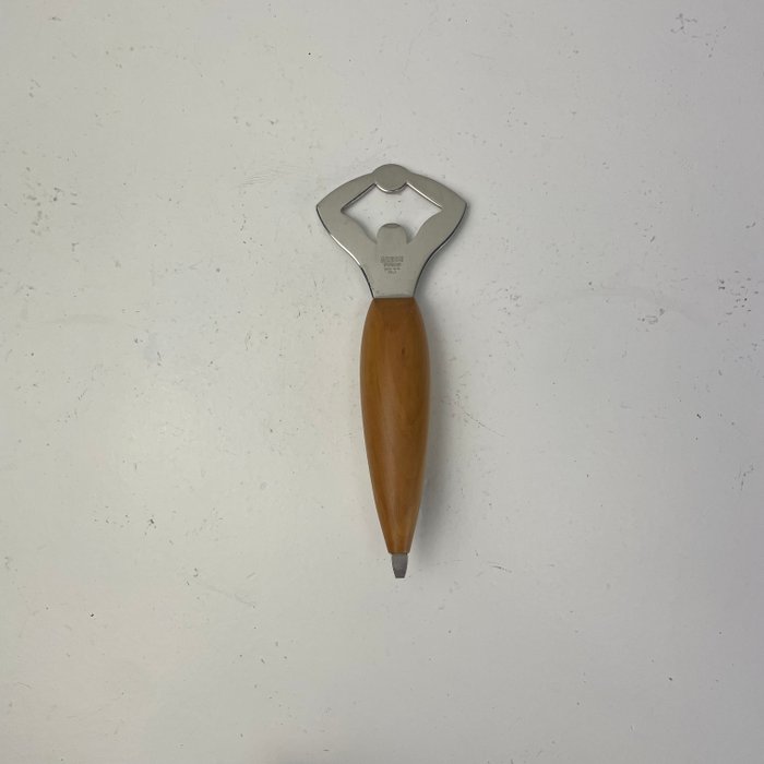 Alessi - Andrea Branzi - Ouvre-bouteille - AB07 - Acier, Bois - Twergi