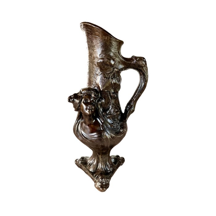 E. Gregoire - Vase - Régule - Grand vase pichet