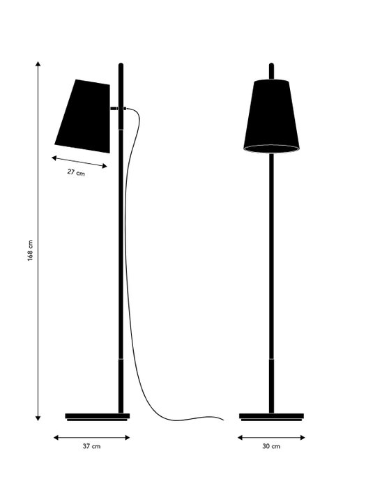 Frandsen - Toni Rie - Lampadaire - Cachette - Étage - Bois, Métal