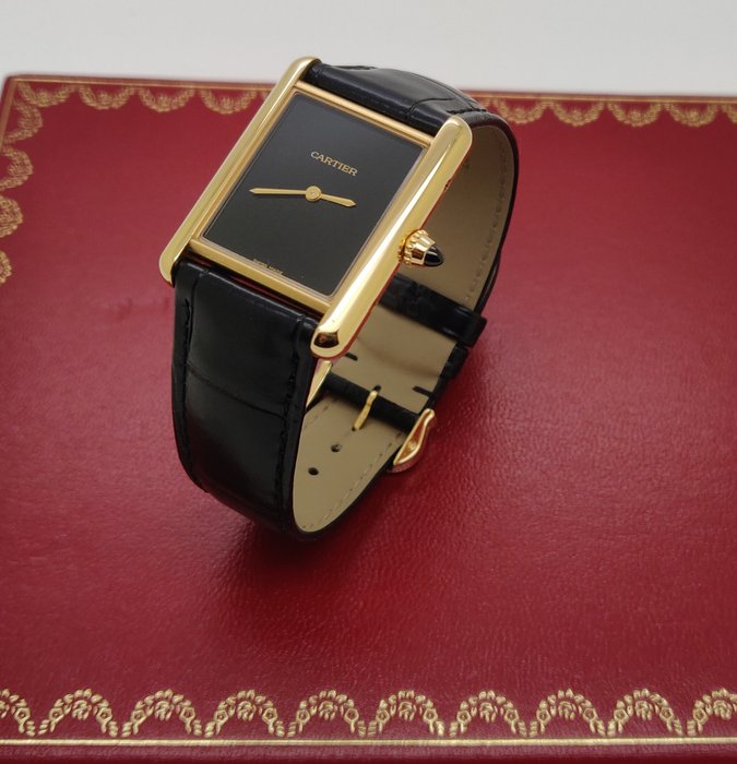 Cartier - 18K Tank Louis Cartier Mechanical - WGTA0091/4369 - Homme - 2020 et après