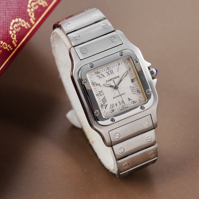 Cartier - Santos Galbée Roman Silver Dial - 2319 - Unisexe - 2000-2010
