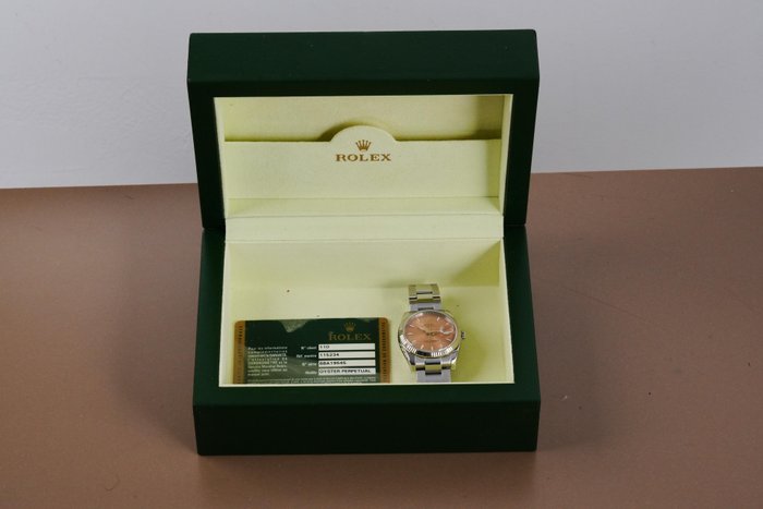 Rolex - Oyster Perpetual Date Salmon Dial - 115234 - Homme - 2010-2020