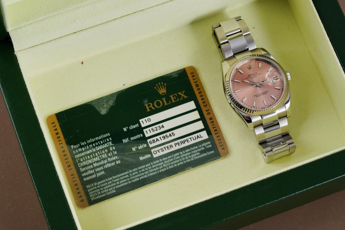 Rolex - Oyster Perpetual Date Salmon Dial - 115234 - Homme - 2010-2020