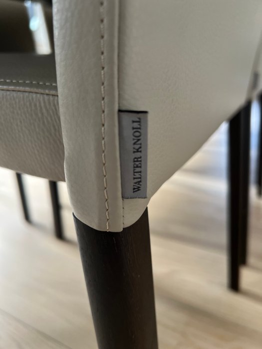 Walter Knoll - Chaise (8) - Cuir - Bois Jason Lite