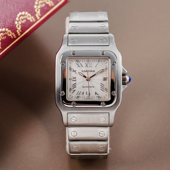 Cartier - Santos Galbée Roman Silver Dial - 2319 - Unisexe - 2000-2010