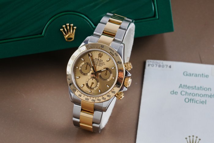 Rolex - Daytona Cosmograph Champagne 18K Yellow Gold / Steel - 116523 - Homme - 2000-2010