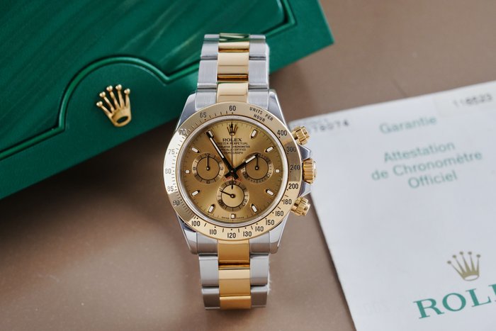 Rolex - Daytona Cosmograph Champagne 18K Yellow Gold / Steel - 116523 - Homme - 2000-2010