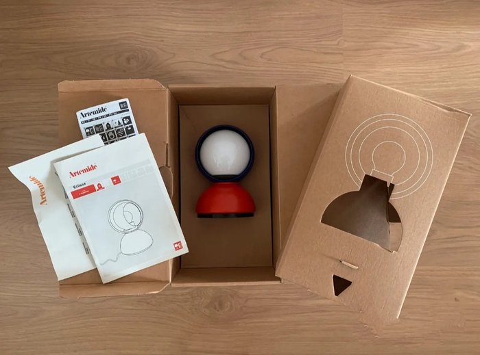 Artemide - Vico Magistretti - Lampe de table de chevet - Éclipse Lavazza Édition Limitée - Métal - Édition Limitée Eclisse