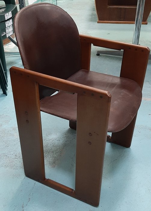 B&B Italia - Afra & Tobia Scarpa - Dialogo - Chaise (2) - dialogue - Cuir de vachette