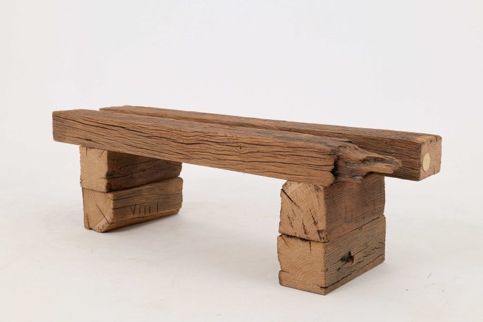 Logniture - Établi - Chêne - Banc en bois récupéré