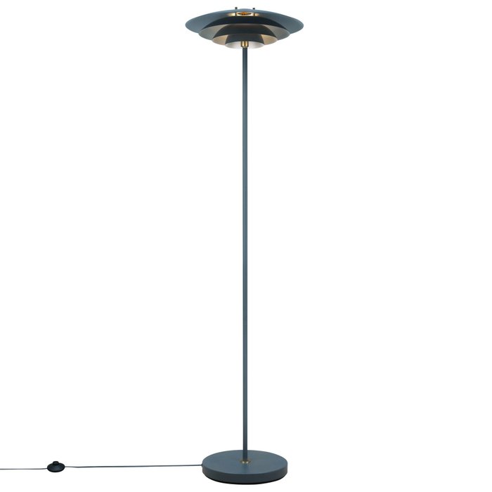 Nordlux - Kåre Bækgård - Lampadaire - Lampadaire Nordlux Bretagne - Gris - Métal