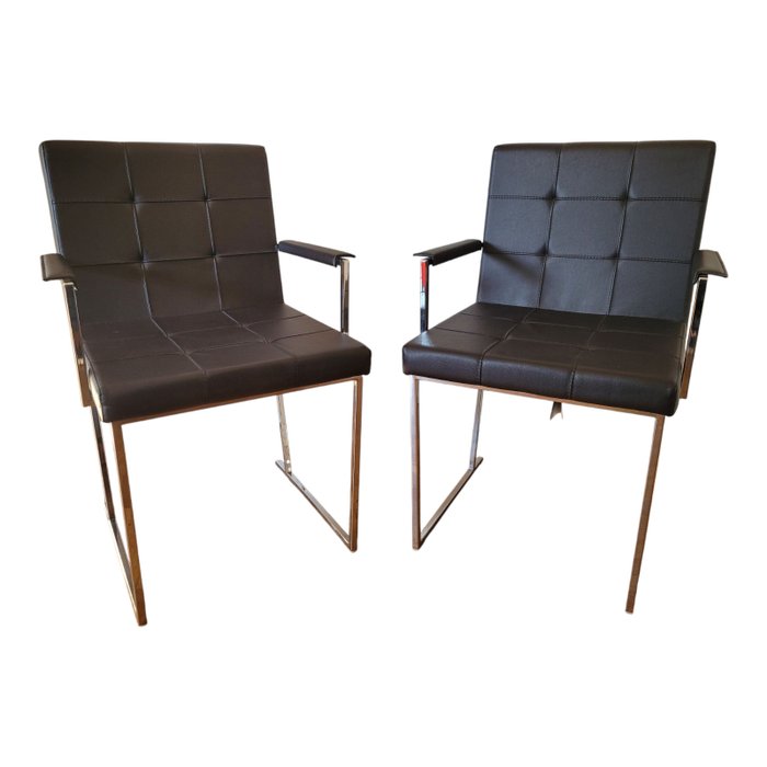 Cattelan - Chaise (2) - Kate - Métal chromé