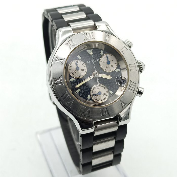 Cartier - 21 Chronoscaph - 2424 - Unisexe - 1990-1999