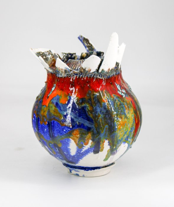 Max Modolo - Vase - Porcelaine - Vase Sculpture 