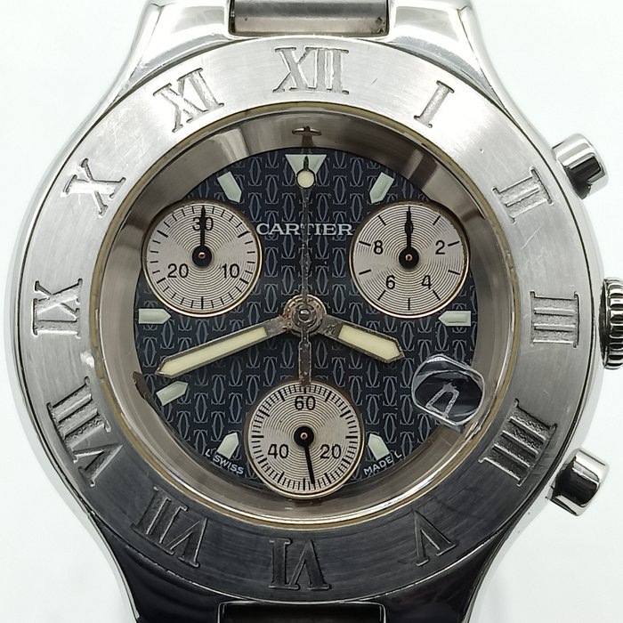 Cartier - 21 Chronoscaph - 2424 - Unisexe - 1990-1999