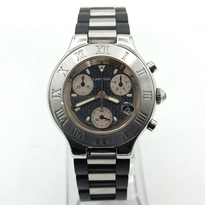 Cartier - 21 Chronoscaph - 2424 - Unisexe - 1990-1999