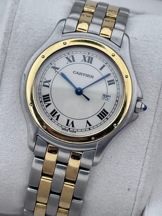 Cartier - Cougar Gold Bezel Two Row Gold - 118000R - Unisexe - 1990-1999