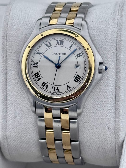 Cartier - Cougar Gold Bezel Two Row Gold - 118000R - Unisexe - 1990-1999