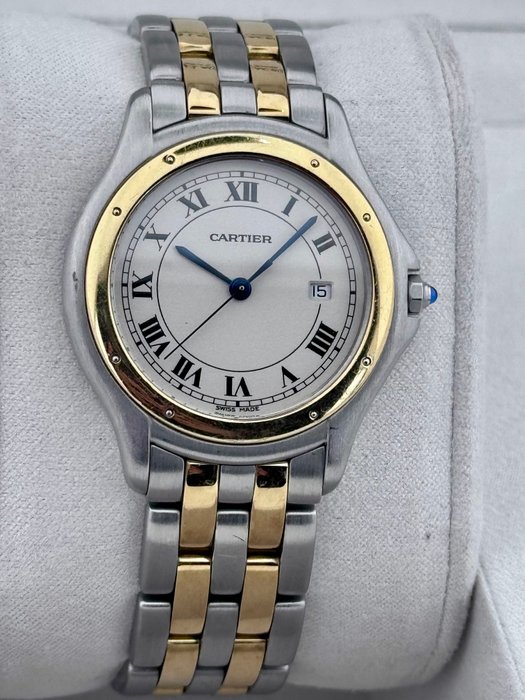 Cartier - Cougar Gold Bezel Two Row Gold - 118000R - Unisexe - 1990-1999