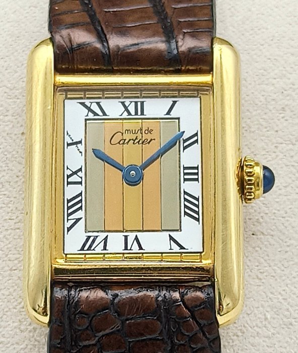 Cartier - Must De Cartier Tank “Trinity Gold Dial” - Sans Prix de Réserve - 5057001 - Femme - 1990-1999