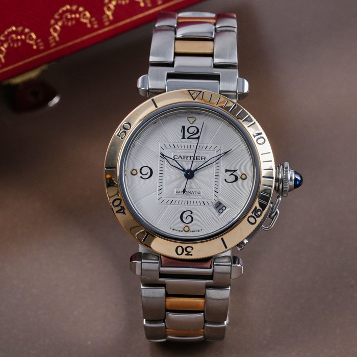 Cartier - Pasha Plongeur Two Tone - W31035T6 - Homme - 1990-1999