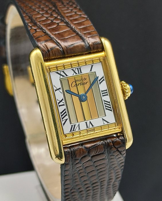 Cartier - Must De Cartier Tank “Trinity Gold Dial” - Sans Prix de Réserve - 5057001 - Femme - 1990-1999