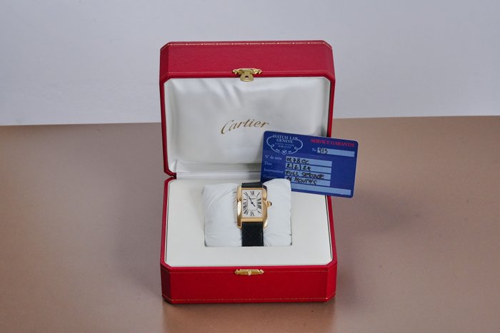 Cartier - Tank Américaine 18k Yellow Gold %27Collection Privée Cartier Paris%27 - 1735 - Homme - 1990-1999