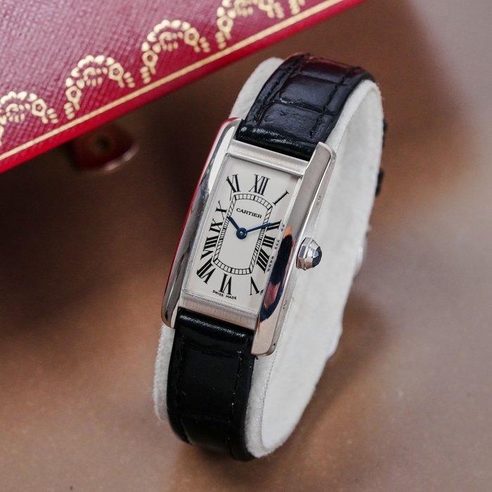 Cartier - Tank Américaine 18k White Gold - W2601956 - Femme - 2010-2020