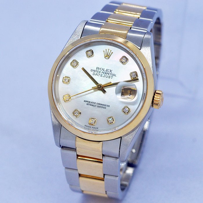 Rolex - Mother Of Pearl Datejust - Ref. 16203G - Homme - 1990-1999