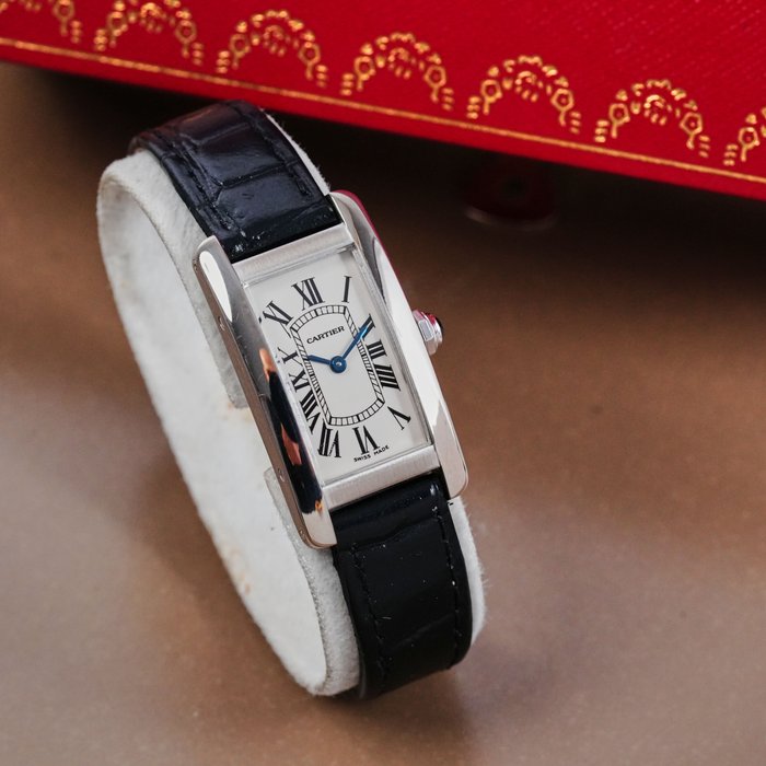Cartier - Tank Américaine 18k White Gold - W2601956 - Femme - 2010-2020