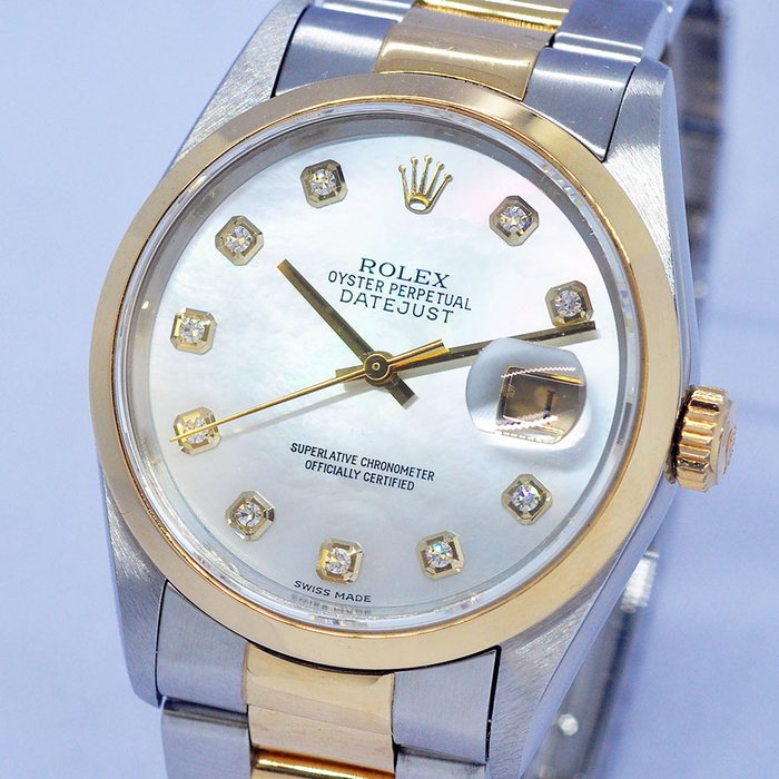 Rolex - Mother Of Pearl Datejust - Ref. 16203G - Homme - 1990-1999