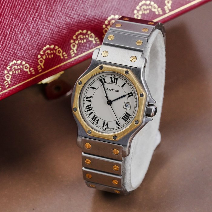 Cartier - Santos Octagon - Sans Prix de Réserve - 2966 - Unisexe - 1990-1999