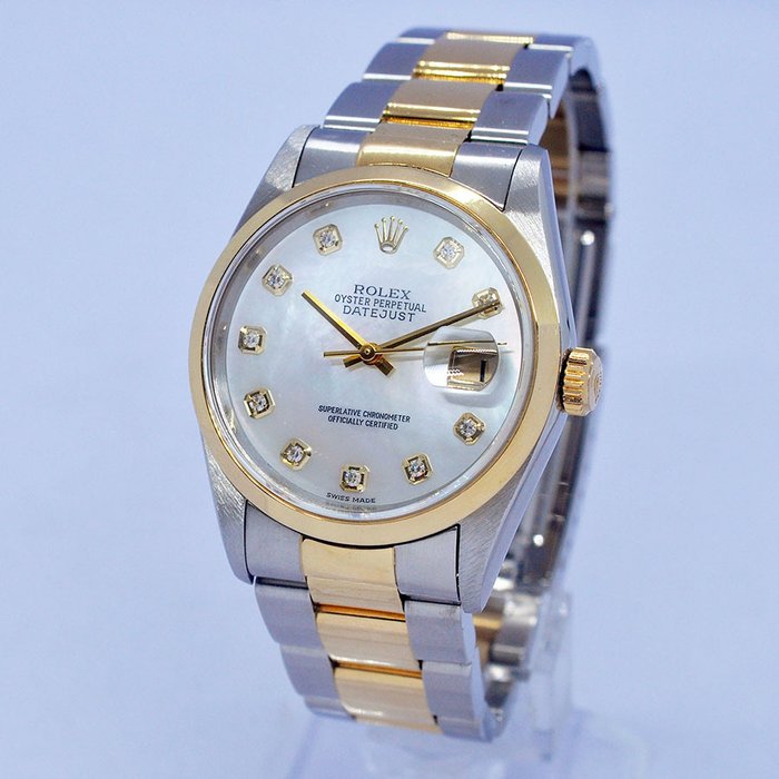 Rolex - Mother Of Pearl Datejust - Ref. 16203G - Homme - 1990-1999