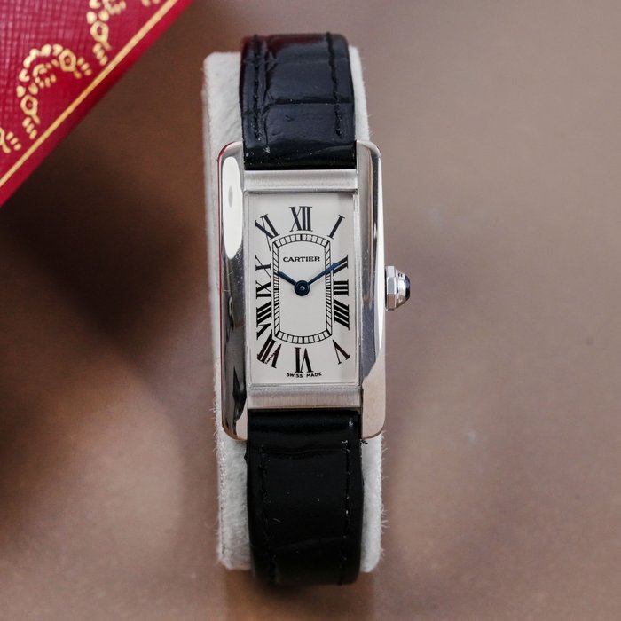 Cartier - Tank Américaine 18k White Gold - W2601956 - Femme - 2010-2020