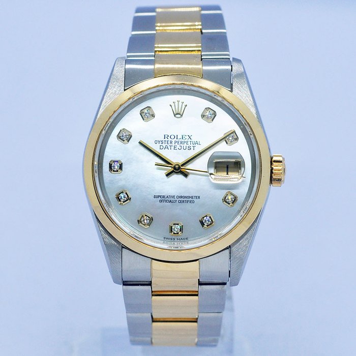 Rolex - Mother Of Pearl Datejust - Ref. 16203G - Homme - 1990-1999