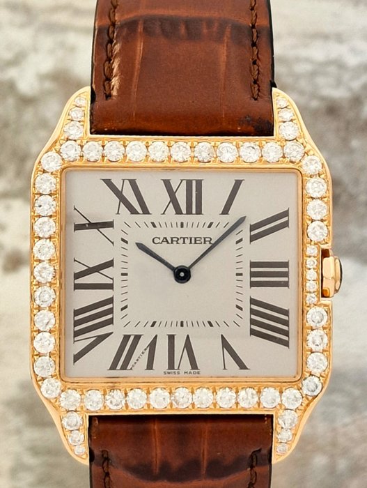 Cartier - 18k Santos Dumont Diamonds - Sans Prix de Réserve - W2006951 / 2650 - Unisexe - 2010-2020