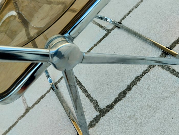 Anonima Castelli - Giancarlo Piretti - Chaise pliante - PLIA fumé et chrome - ABS
