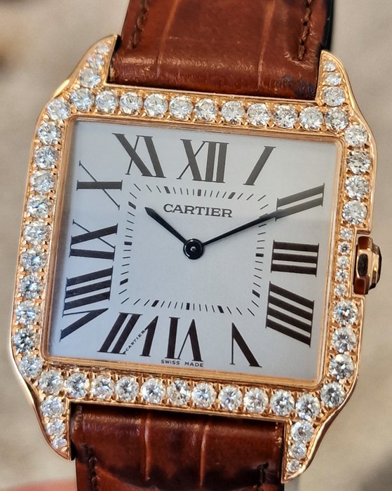 Cartier - 18k Santos Dumont Diamonds - Sans Prix de Réserve - W2006951 / 2650 - Unisexe - 2010-2020