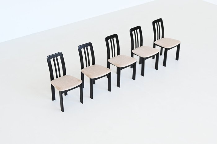 Lübke - Chaise de salle à manger - Bois, Laine