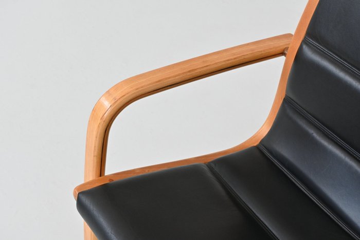 Swedese - Yngve Ekström - Commode - Fauteuil lounge Lamello - Hêtre - Chaise longue Lamello